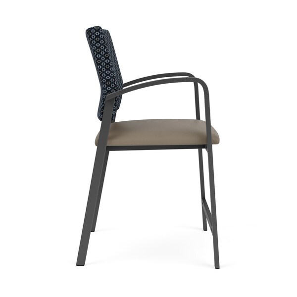 Newport Wide Hip Chair Metal Frame, Charcoal, RS Night Sky Back, MD Farro Seat